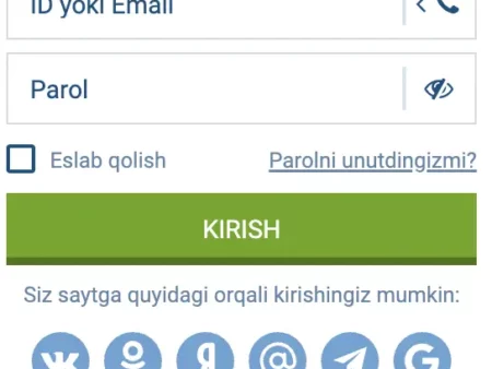 1xBet Kirish (login): Roʻyxatdan oʻtgandan keyin akkauntga kirish