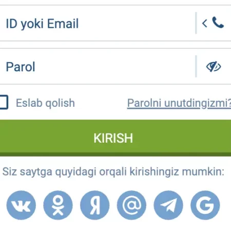 1xBet Kirish (login): Roʻyxatdan oʻtgandan keyin akkauntga kirish