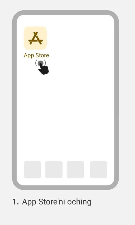 iPhoneda Melbet Casinoni qidirish uchun ochilgan App Store bosh sahifasi.