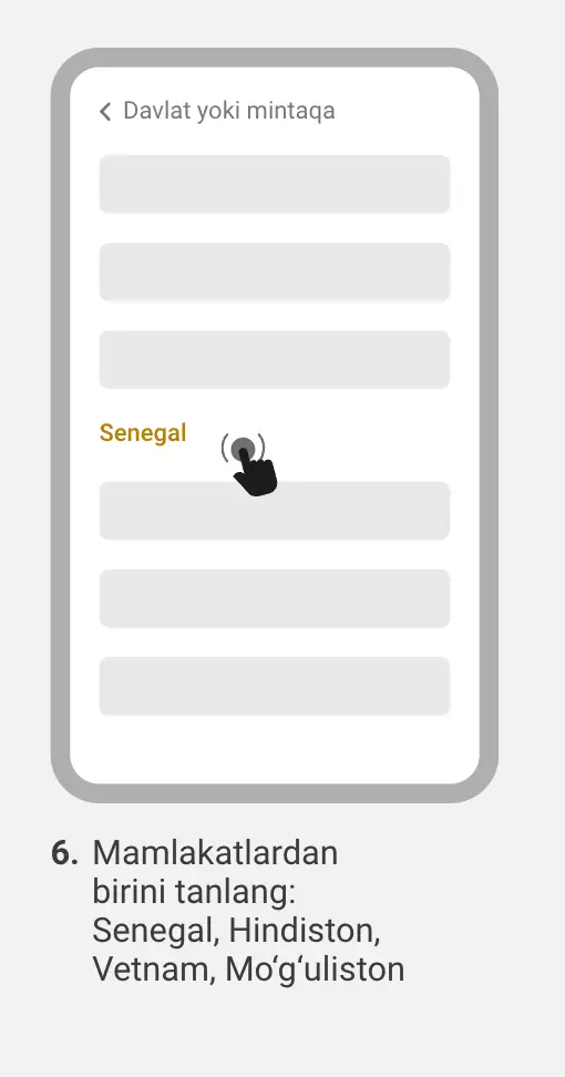 Apple ID mintaqa tanlash sahifasi, Melbet Casino ilovasini yuklab olish uchun qo‘llab-quvvatlanadigan davlatlar ro‘yxati ko‘rsatilgan.