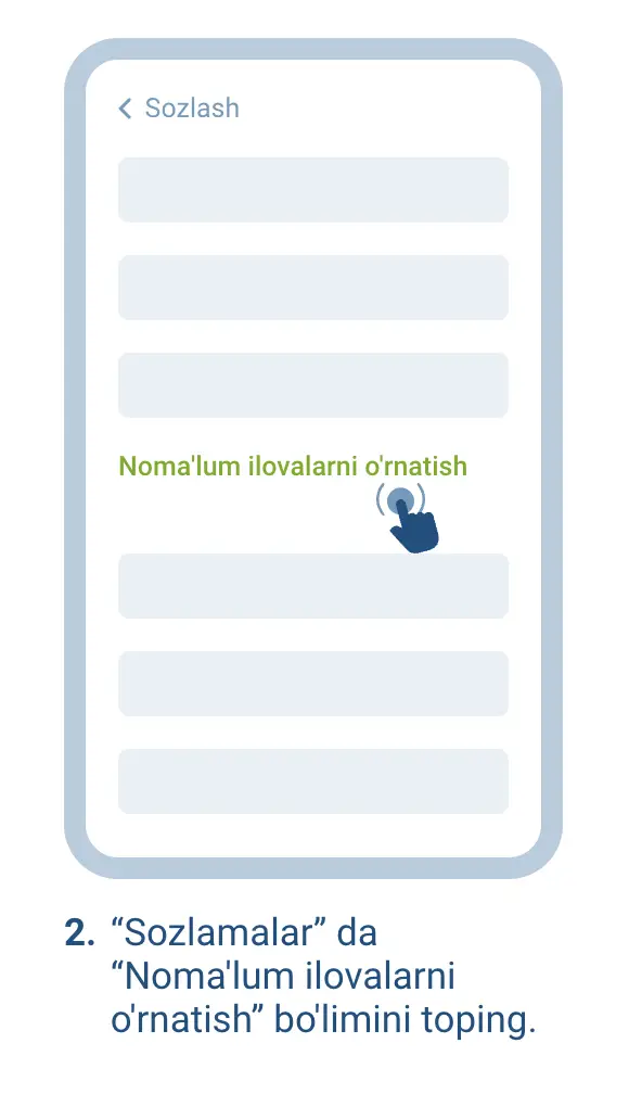 1xBet Android APK yuklab olish ekrani 2-bosqich
