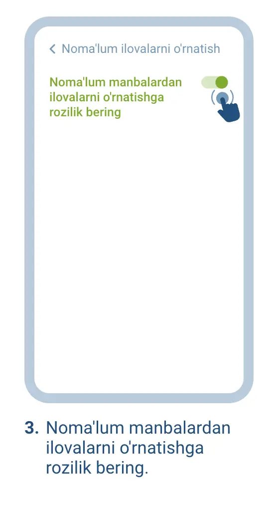 1xBet Android APK yuklab olish ekrani 3-bosqich