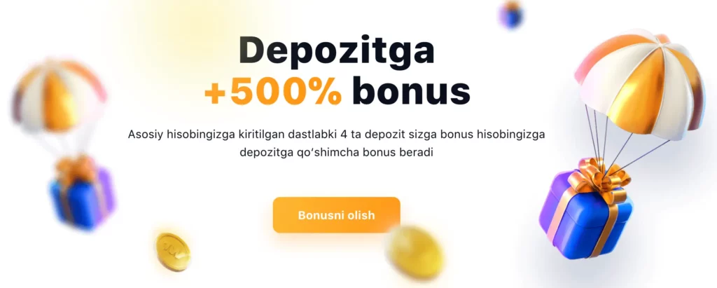 1Win UZ +500% Welcome Bonus