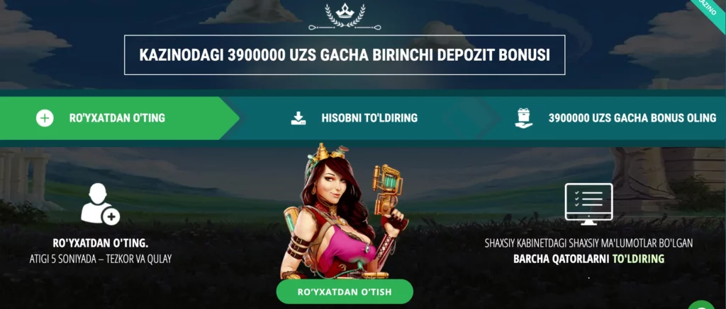 22Bet Casino xush kelibsiz bonusi 3 900 000 so‘m.