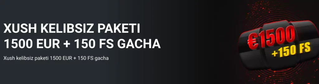 888Starz Casino 1500 yevro va 150 Bepul aylanishlar Oʻzbekistonda xush kelibsiz bonus taklifi