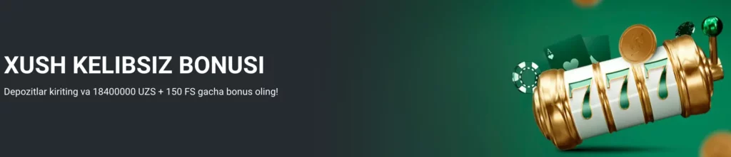 BetWinner Casino lobbisi jonli diler o‘yinlari yangi o‘yinchilar uchun 18 400 000 so‘mgacha 200% depozit bonusi va 150 bepul aylanish.