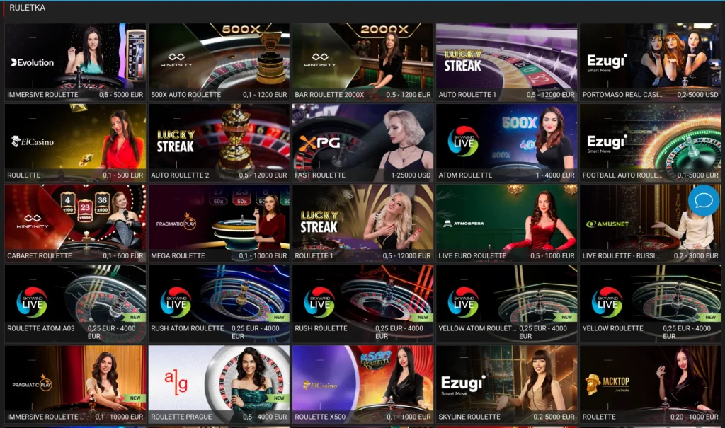 O‘zbekiston kazinosida Yevropa, Fransuz va Lightning ruletkalarini o‘z ichiga olgan ruletka tanlovi.