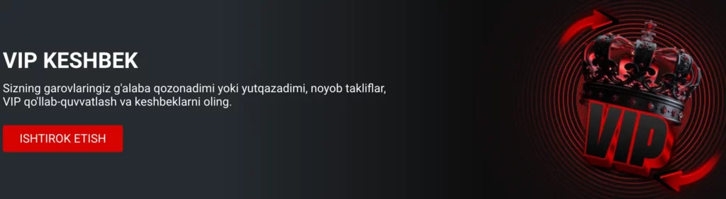 Yohoho Bet VIP keshbek dasturi sadoqat darajalari va foiz mukofotlarini ko‘rsatgan skrinshot.