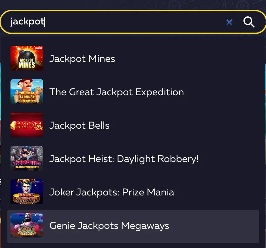 «Скриншот игр с джекпотом на Vavada».