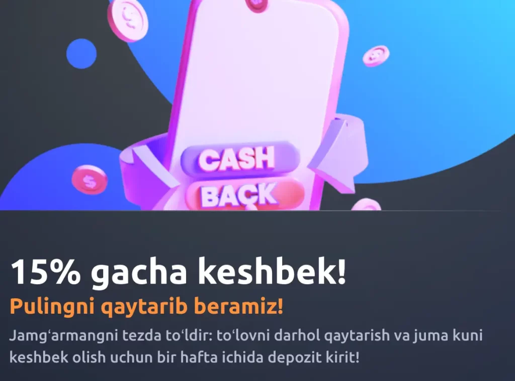 Vegasy Casino Uzbekistanda sadoqat darajalariga asoslangan haftalik keshbek jadvali