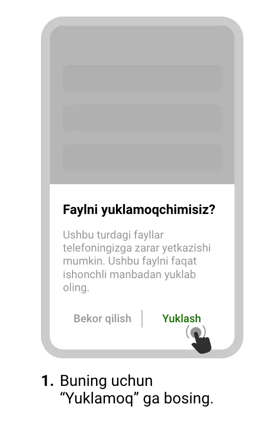 FunPari Android apk yuklab olish oynasi — 1-bosqich