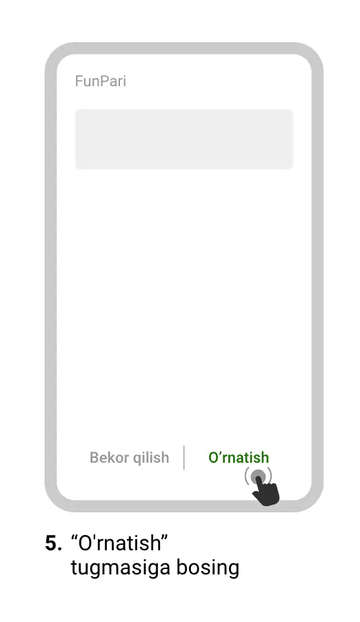 FunPari Android apk yuklab olish oynasi — 5-bosqich