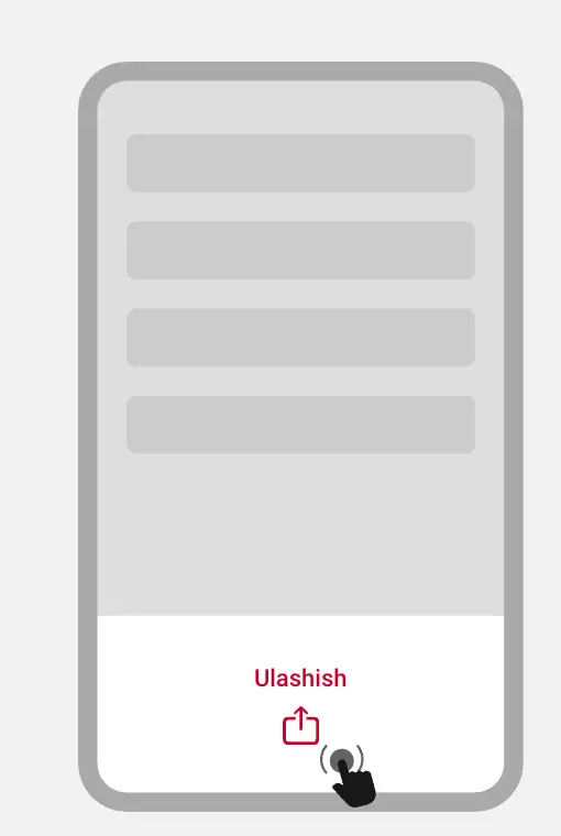 Safari brauzerida ochilgan DBbet kazino mobil sahifasi, Share tugmasi ko‘rsatilgan