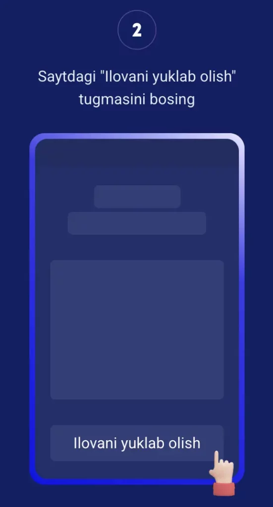 Android APK uchun “Download App” tugmasi belgilangan Olymp Casino mobil bosh sahifasi.