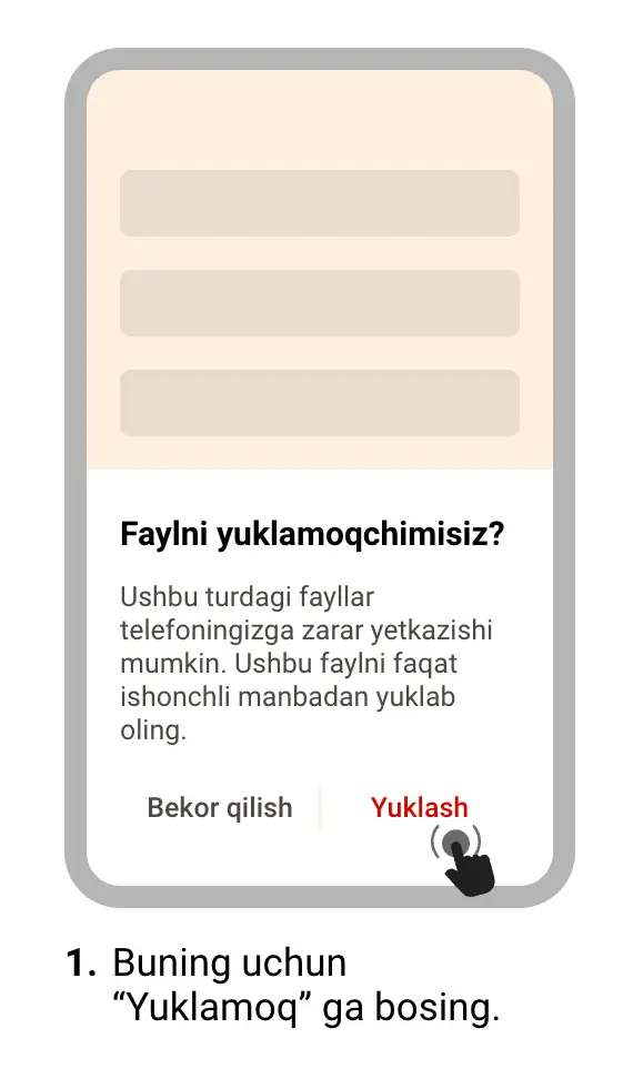 YohohoBet Android apk yuklab olish tugmasi (rasmiy mobil sayt sahifasi)