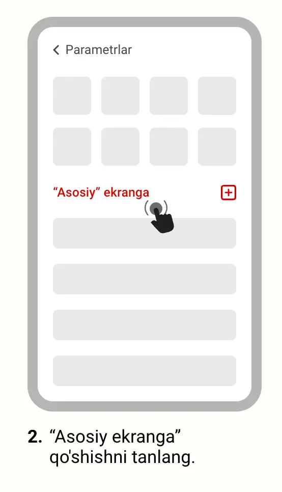 Sayt to‘liq yuklangach, iPhone Safarida “Share” belgisi bosilgan.