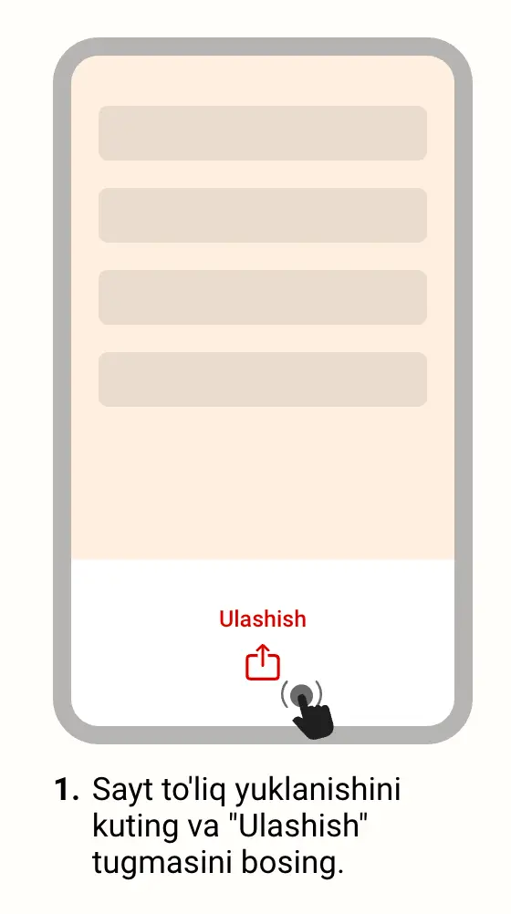 iPhone qurilmasida Safari brauzerida o‘zbek tilidagi YohohoBet rasmiy kazino sayti ochilgan.