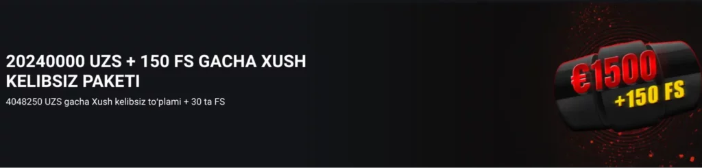 888Starz Oʻzbekiston xush kelibsiz bonusi skrinshoti, koʻp bosqichli depozit moslashuvi va bepul aylantirishlar keltirilgan.