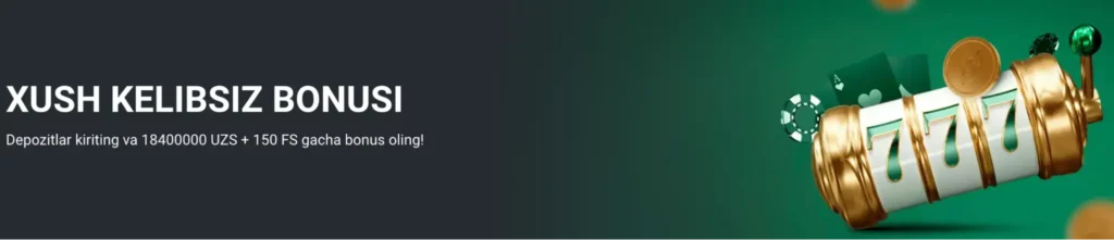 BetWinner Casino lobbisi jonli diler o‘yinlari yangi o‘yinchilar uchun 18 400 000 so‘mgacha 200% depozit bonusi va 150 bepul aylanish.