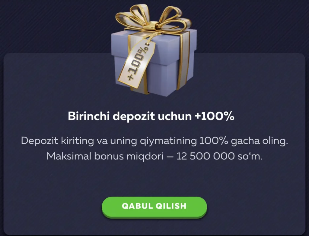 Vavada Casino Uzbekistan xush kelibsiz bonusi — 200 foizlik depozit bonusi va 100 ta bepul aylantirish