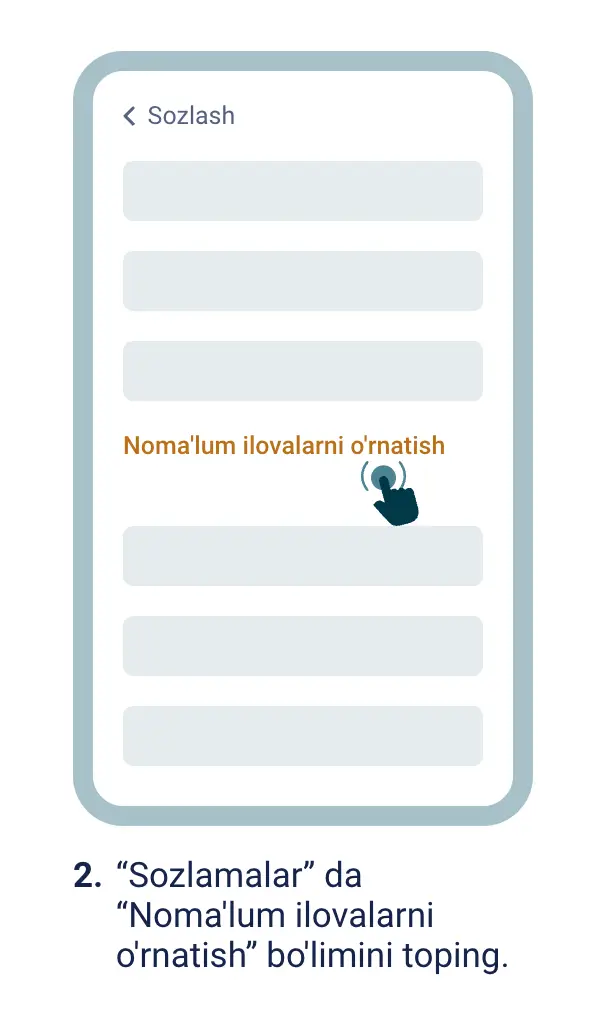 Android sozlamalarida Coldbet apk uchun noma’lum ilovalarni o‘rnatish opsiyasi. 
